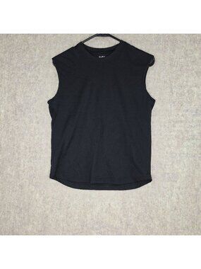 Rawlings Kids Sleeveless Black Sports Tee M Polyester Athletic Fit Crew Neck
